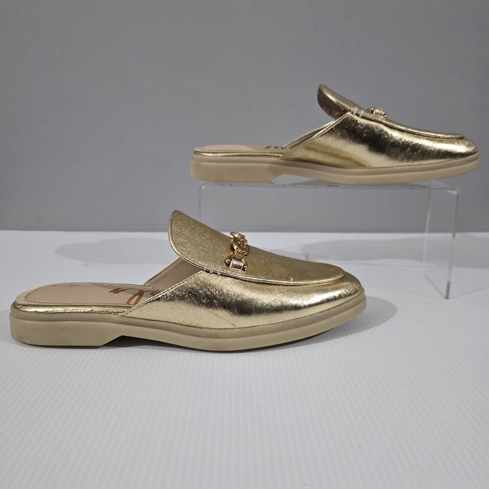 Sam Edelman Gold Mules - Picture 3 of 13